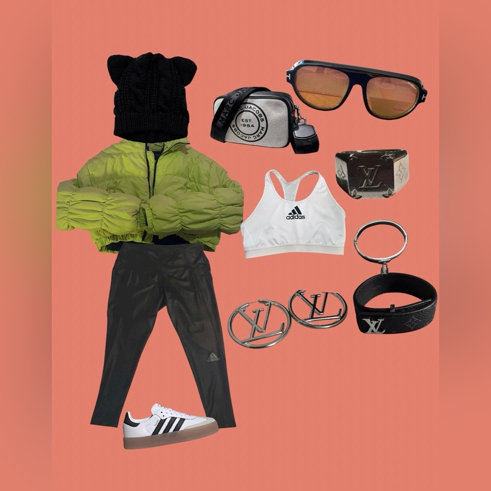 SOLD!!!! Adidas Sleek Black Leggings Capri Style